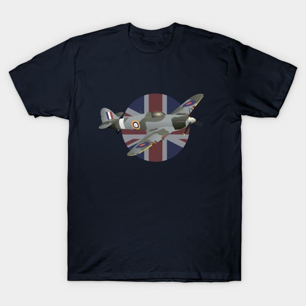 British Hawker Hurricane Fighter Aircraft T-Shirt by NorseTech